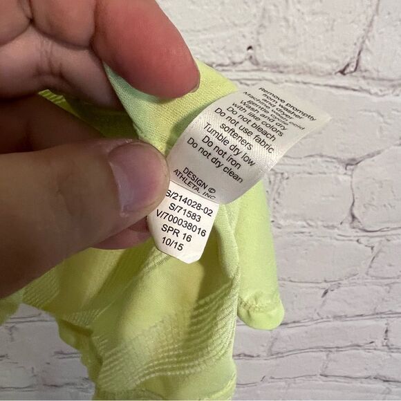 Athleta Green Stripe Kettlebella Athletic Tank Top size small - Picture 7 of 8